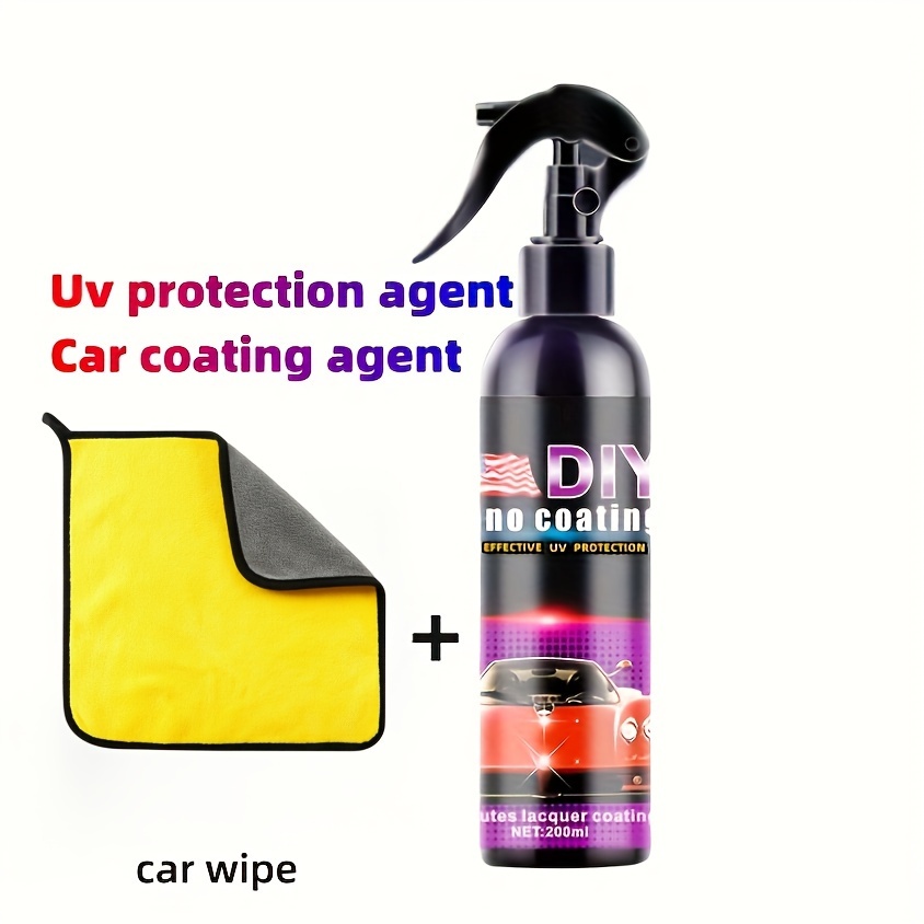 High Protection 3 in 1 Spray, 3 in 1 High Protection Quick Car Ceramic  Coating Spray, 3-in-1 High Protection Car Spray, Nano Car Coating Agent
