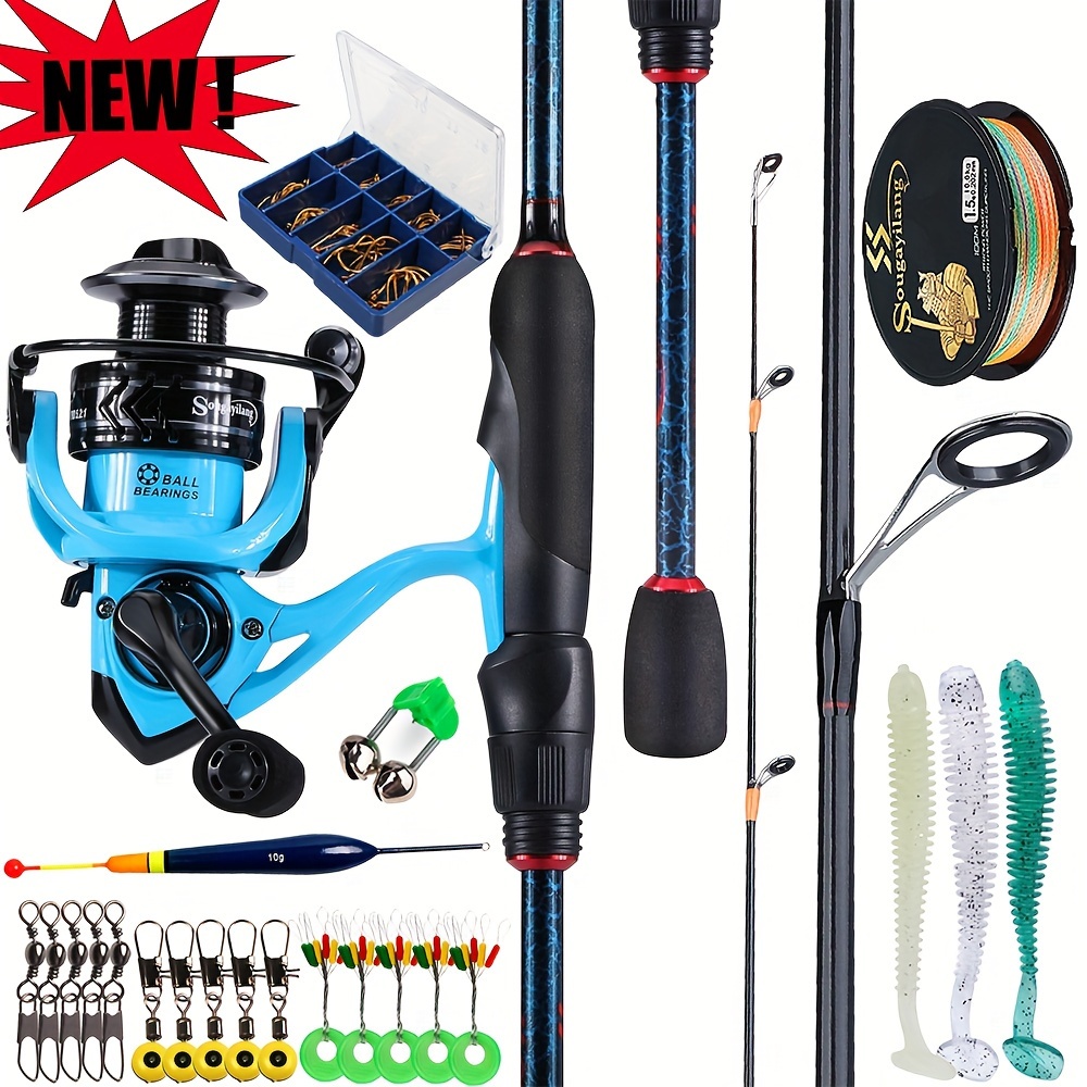 New 1.8m 2.1m 2.4m 2.7m Fishing Reels Tackle Set Fishing Rod And Reel  Combos Spinning Casting Fishing Rod Reel Set Combo