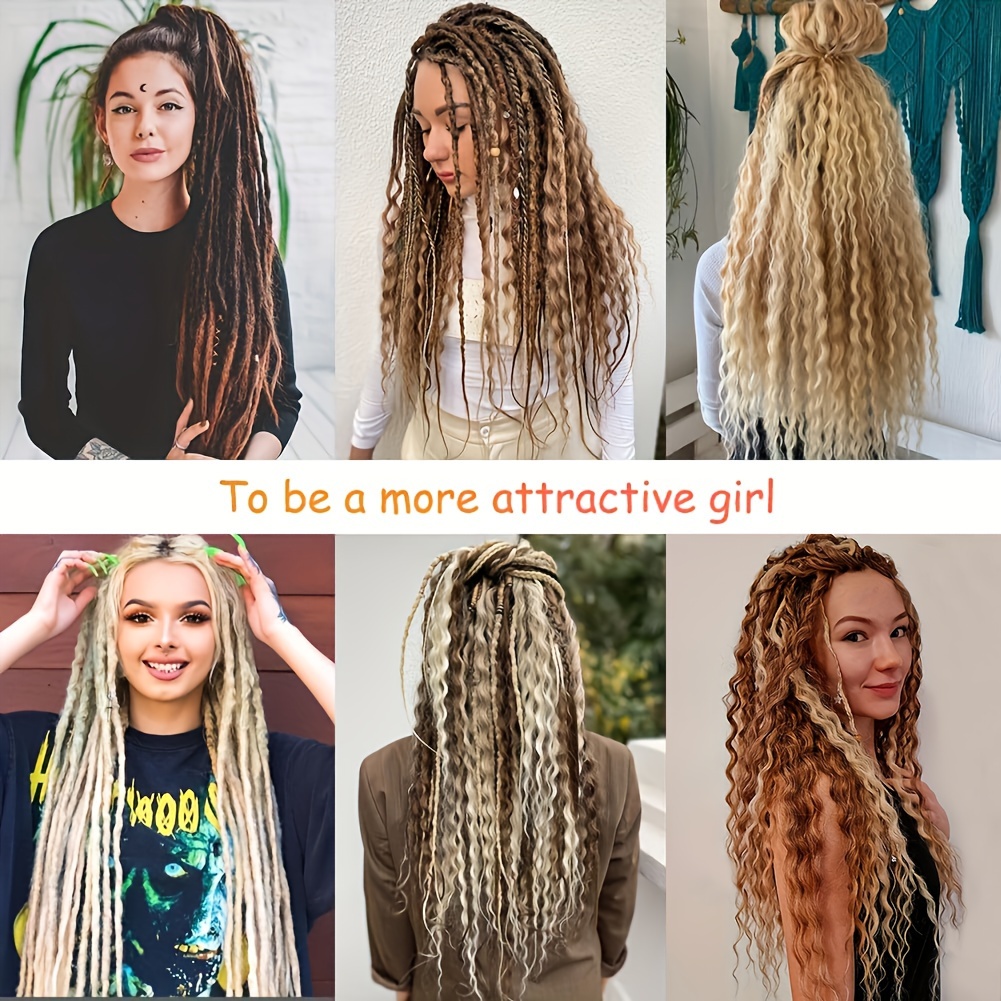 Boho Dreadlocks Synthetic Boho Box Braids Double Ended - Temu