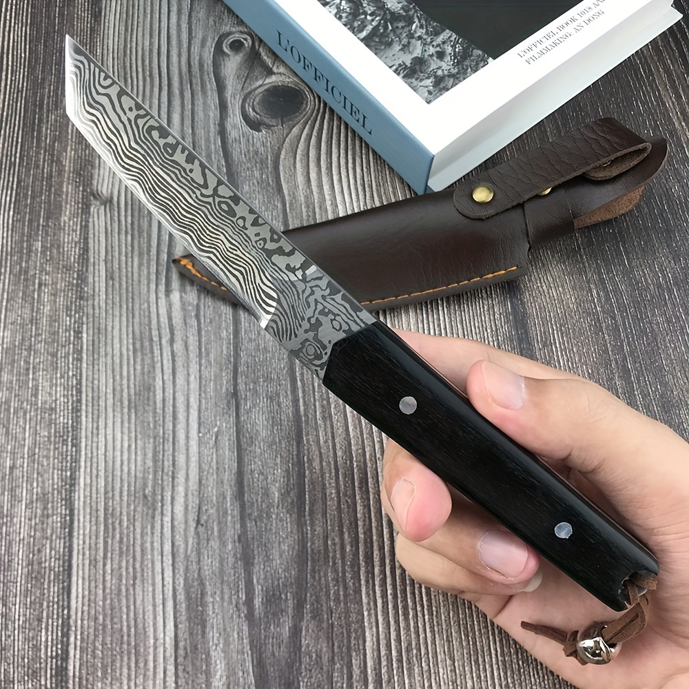 Outdoor Survival Tools Portable Fixed Blade Knife Hunting - Temu