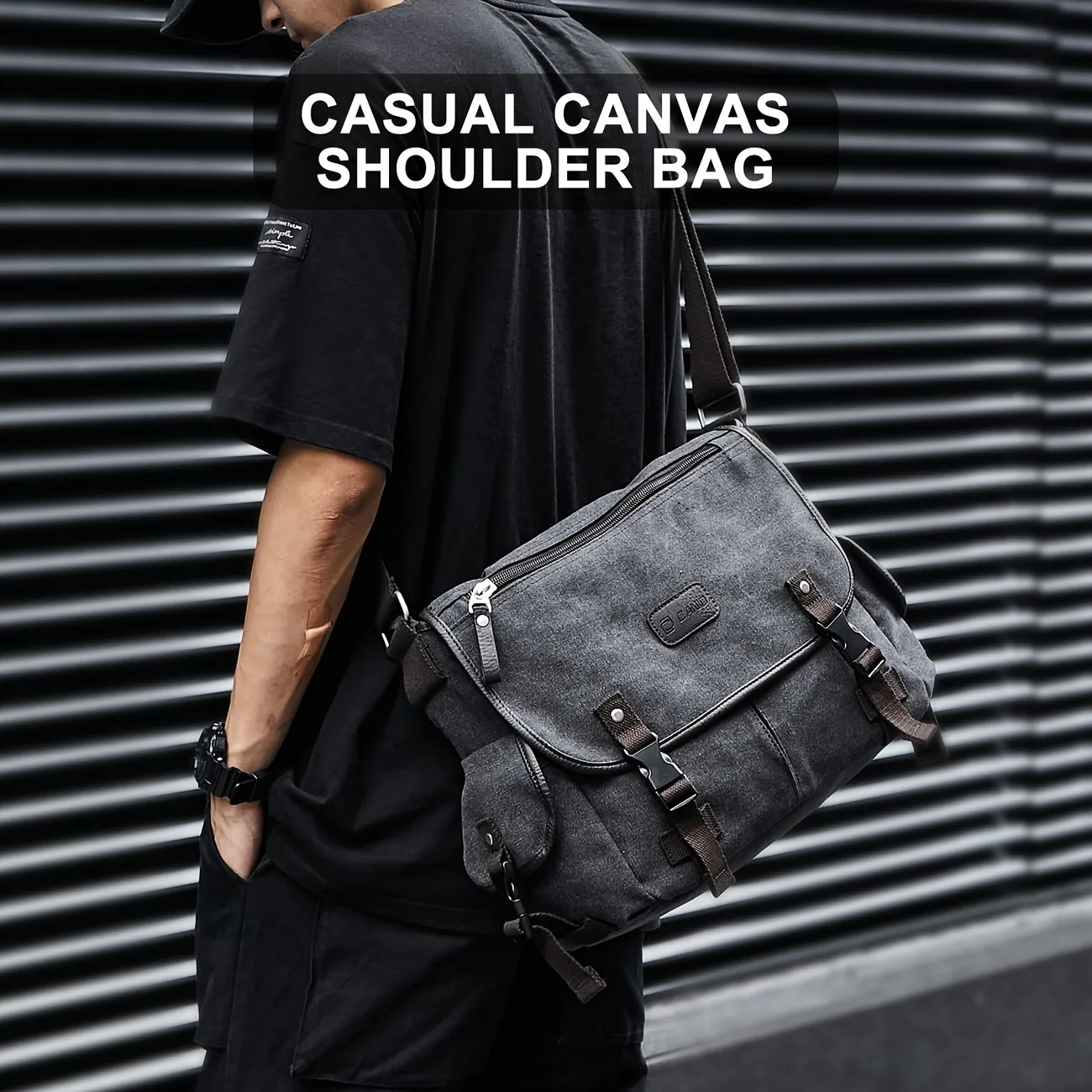 Messenger Bag For Men,water Resistant Unisex Canvas Shoulder Bag,vintage  Military Messenger Bags For Women, Laptop Bag - Temu Australia