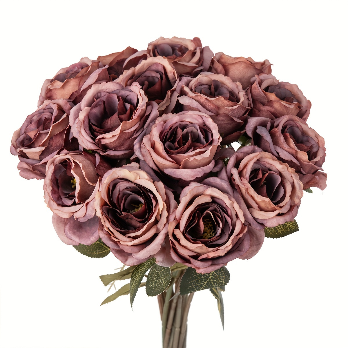 Composizione di rose finte rosa in vaso, centrotavola floreale, fiori  artificiali, rose Velvet Touch -  Italia
