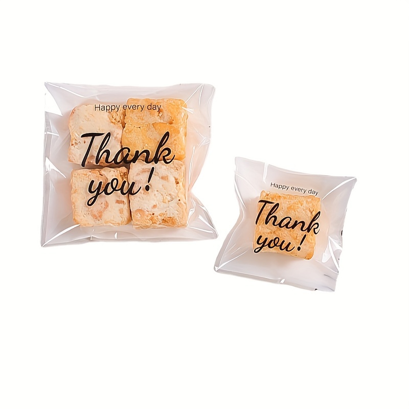 100pcs Slogan Graphic Candy Packaging Bag, Modern Plastic Candy Packaging  For Party