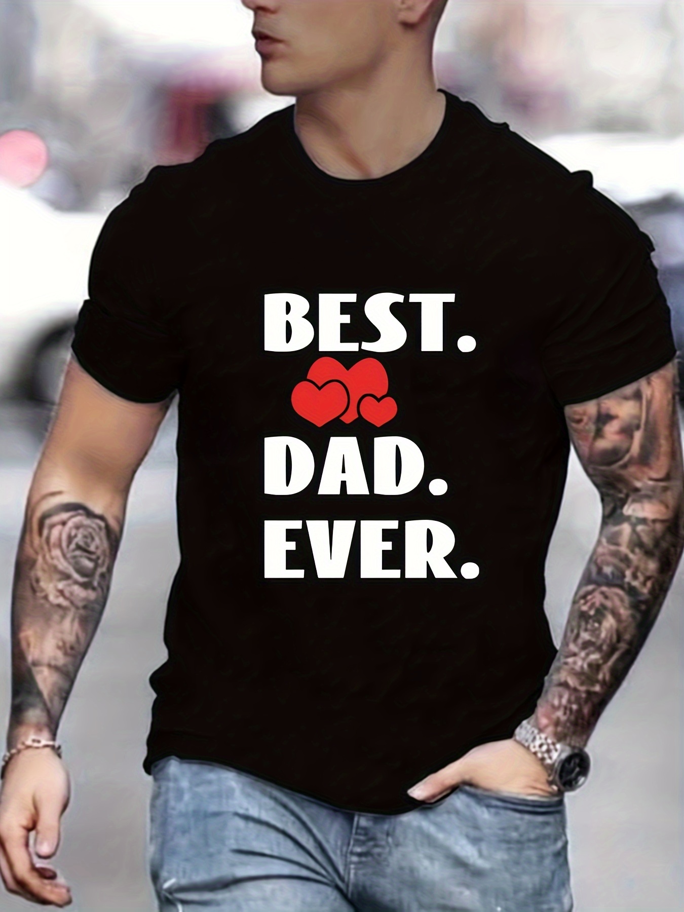 Best Daddy Graphic T-shirt Design