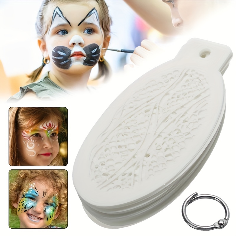 Stencils For Face Painting Body Art Halloween Birthday Party - Temu