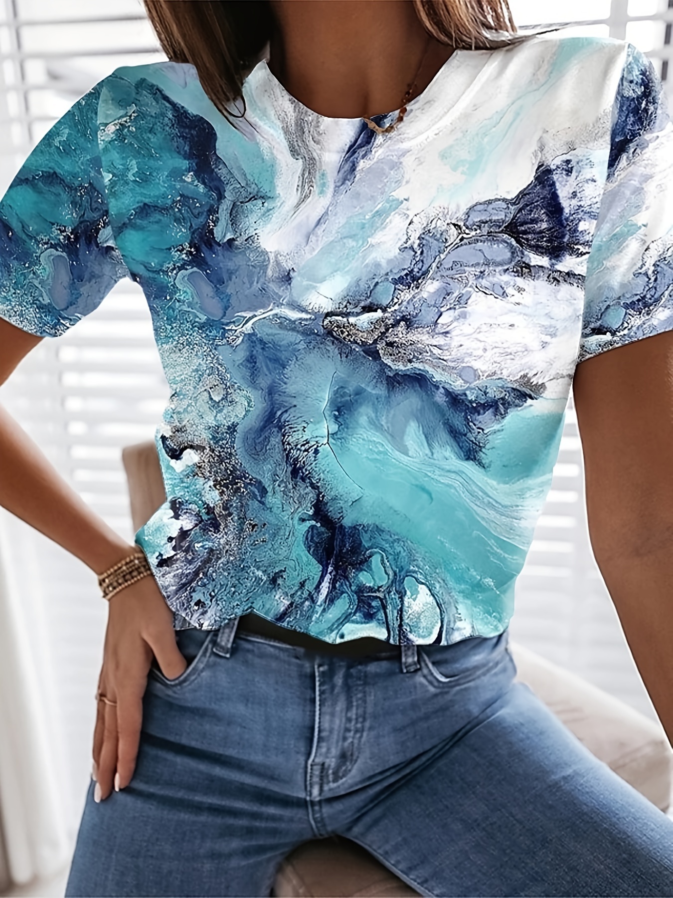 Best Deal for Summer T-Shirts for Women Casual Tee Shirts Floral Shirt