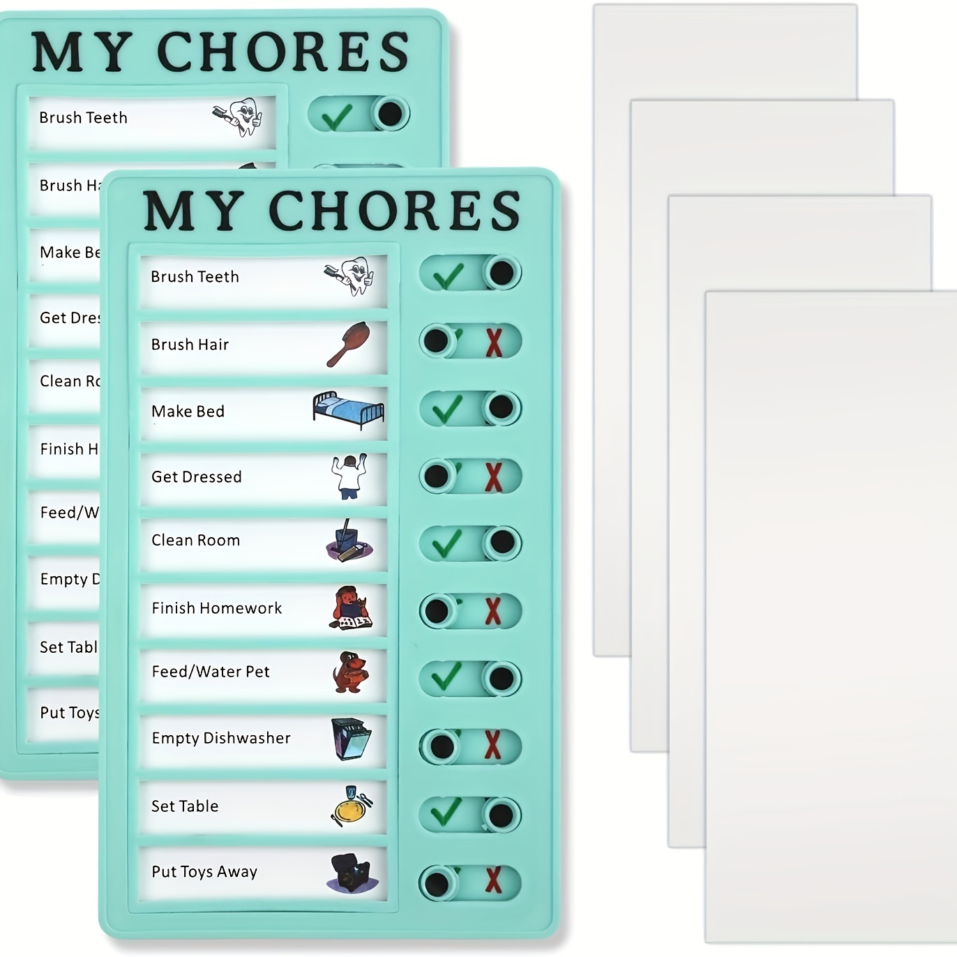 Chore Chart Memo Checklist Board Daily to Do List Planner Check List Chore  Board