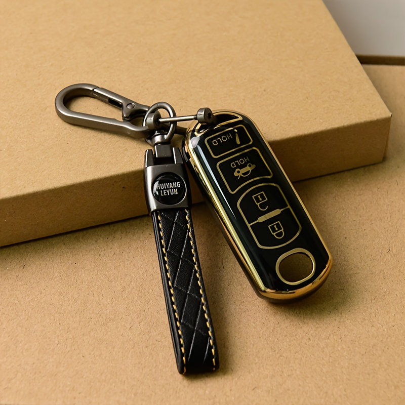 1set Car Key Case & Keychain Compatible With Mazda