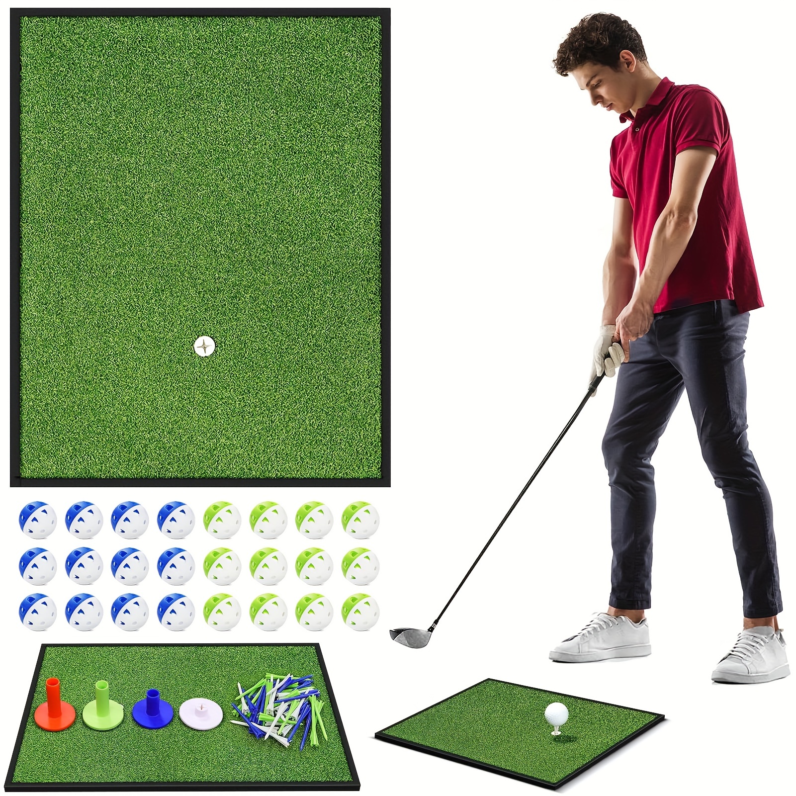 Bltend Golf Mat, 4-in-1 Artificial Turf Golf Hitting Mats – bltendsports
