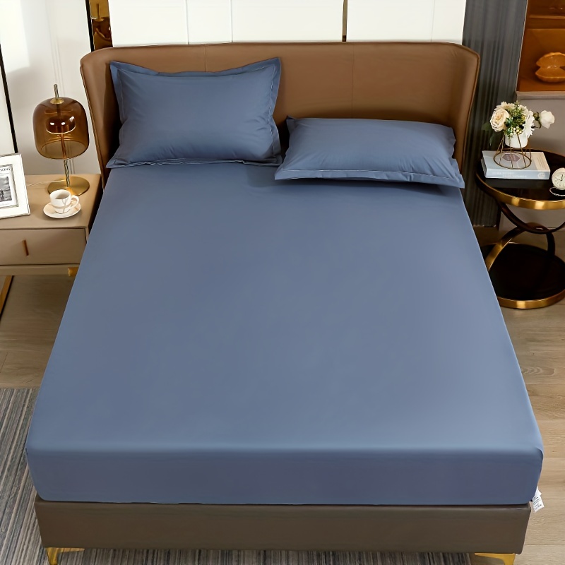 Solid Color Waterproof Bed Sheet Soft And Skin friendly - Temu