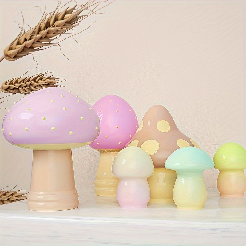 Mushroom Candle Molds DIY Creative Aromatherapy Plaster Ornaments Handmade Soap  Silicone Molds Mushroom Silicone Candle Mold Handmade 3D Christmas  Fragrance Candle Production Supplies Ice Mold