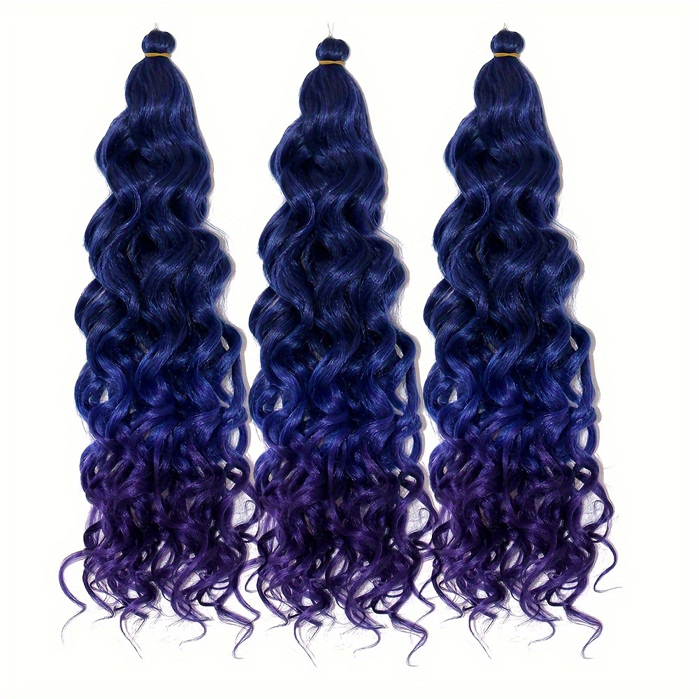 Ocean Wave Crochet Hair Ombre Hawaii Wavy Curly Braiding - Temu