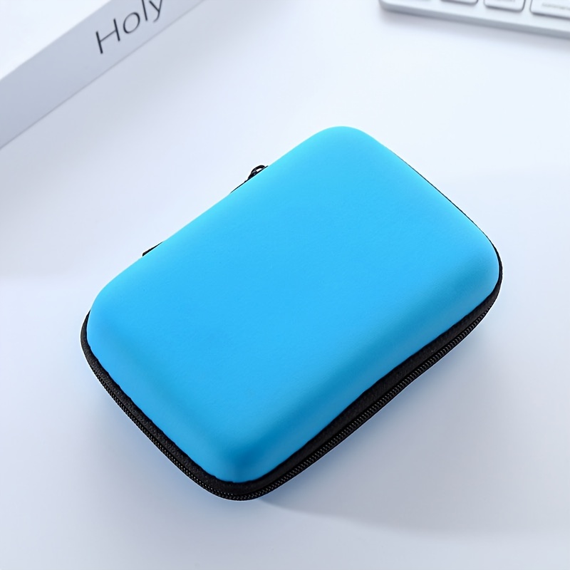 Portable Data Cable & Earphone Storage Bag - Drop-proof & Zipper Secured!