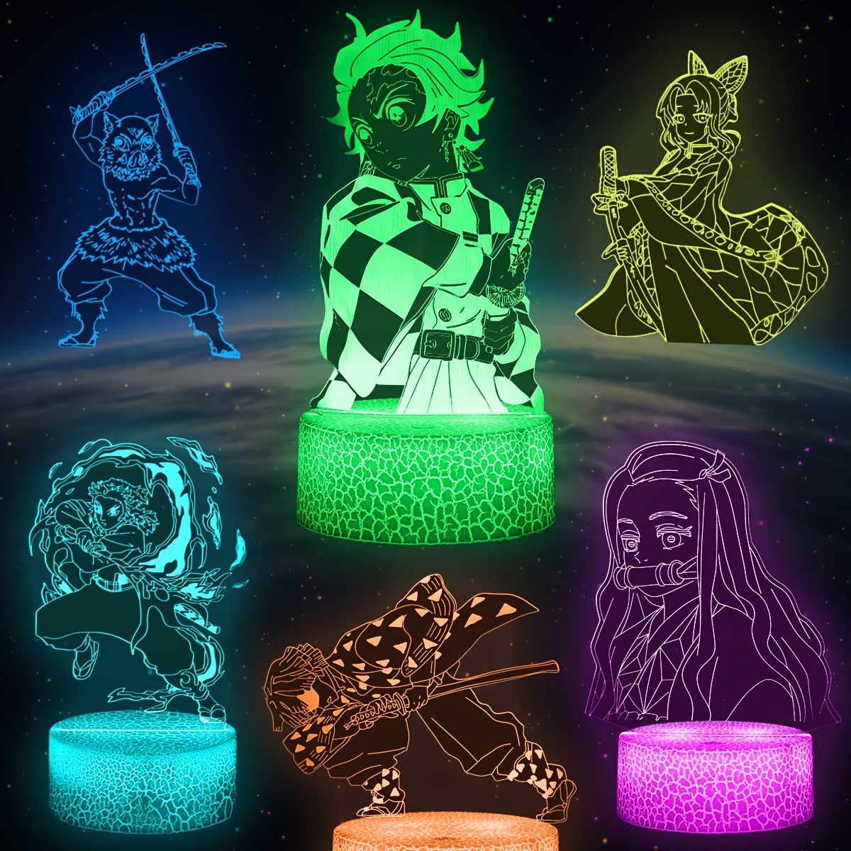 Lilo Lampe Stitch,Veilleuse de dessin animé 3D Princesse Lampe de