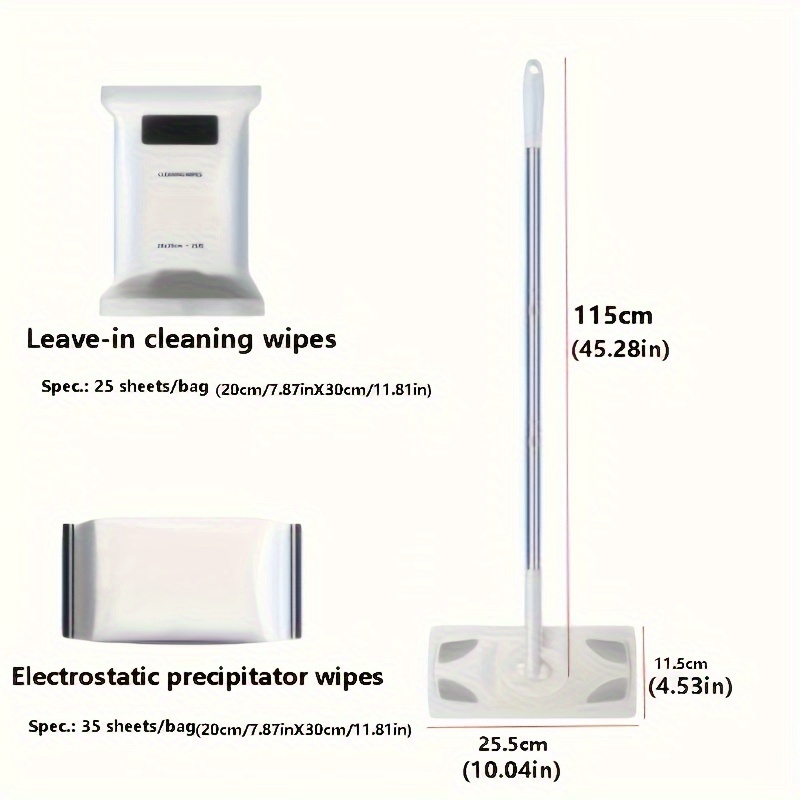 Set Mopa Eliminación Polvo Electrostática Paños Desechables - Temu Mexico