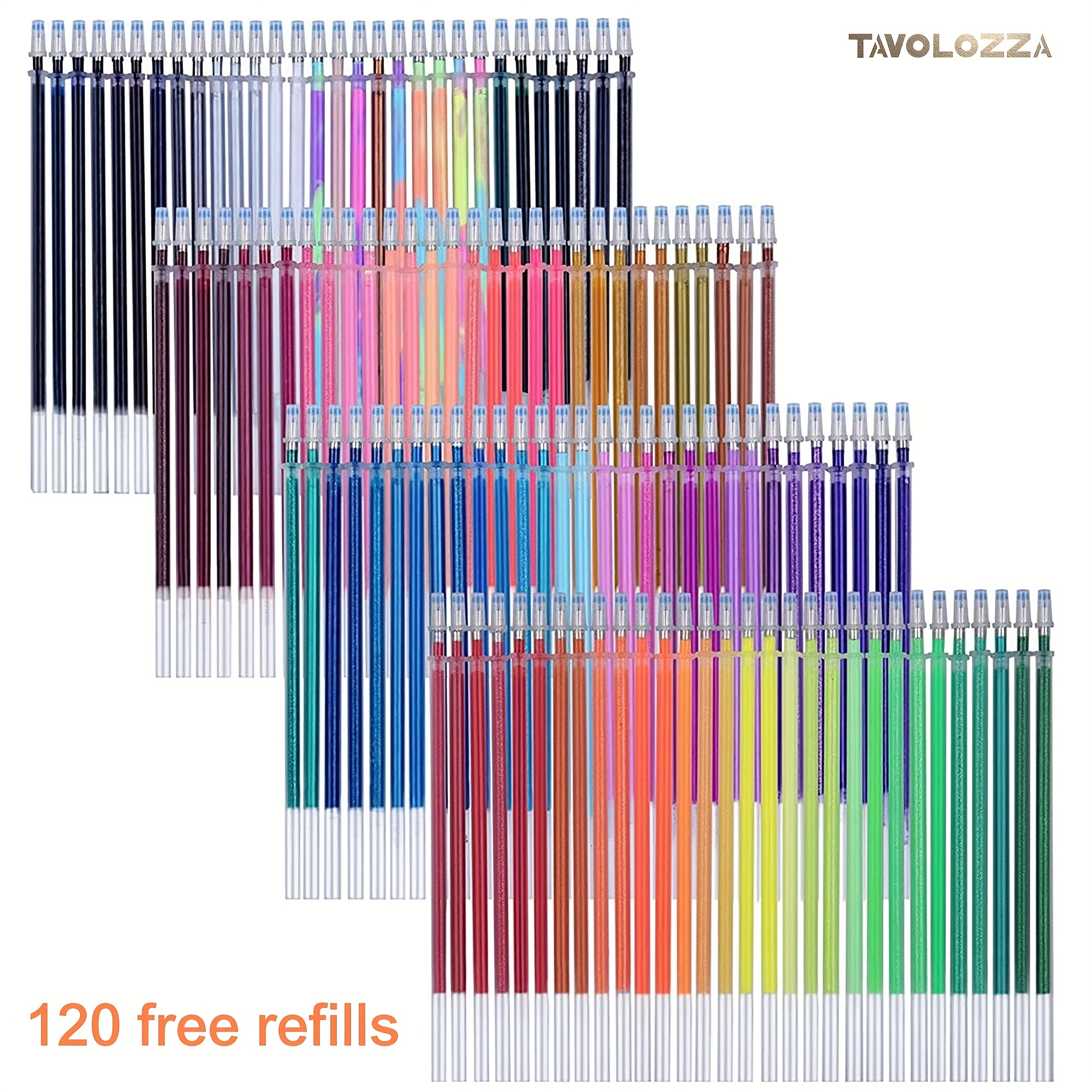 120 Color Artist Gel Pen Set includes 28 Glitter Gel Pens 12