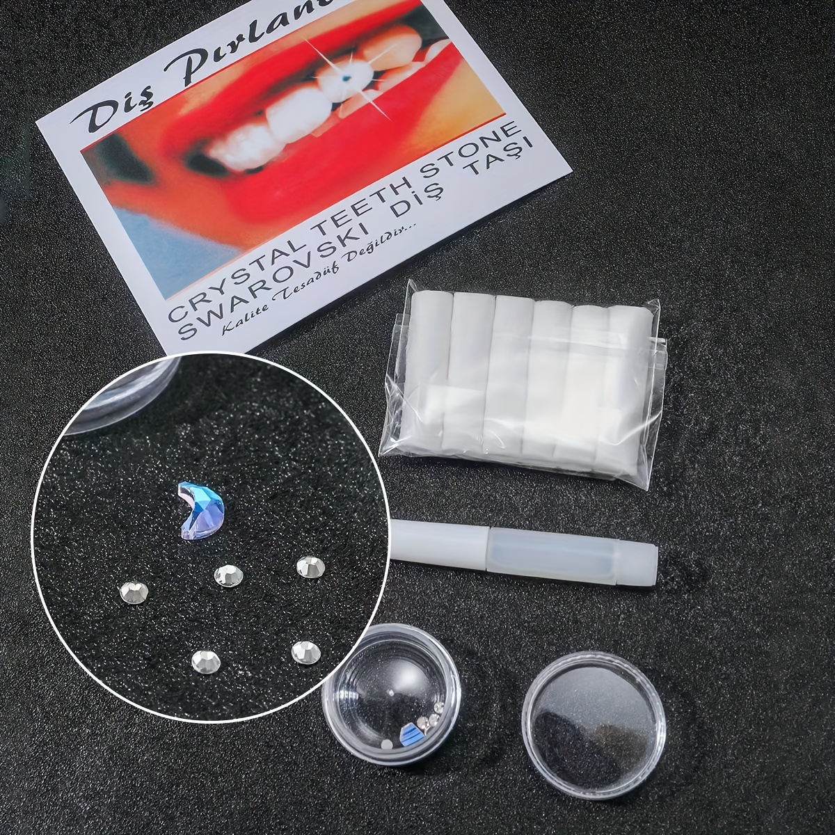 Diy Tooth Gem Kit Diamond Glue Set Jewelry Crystal Teeth
