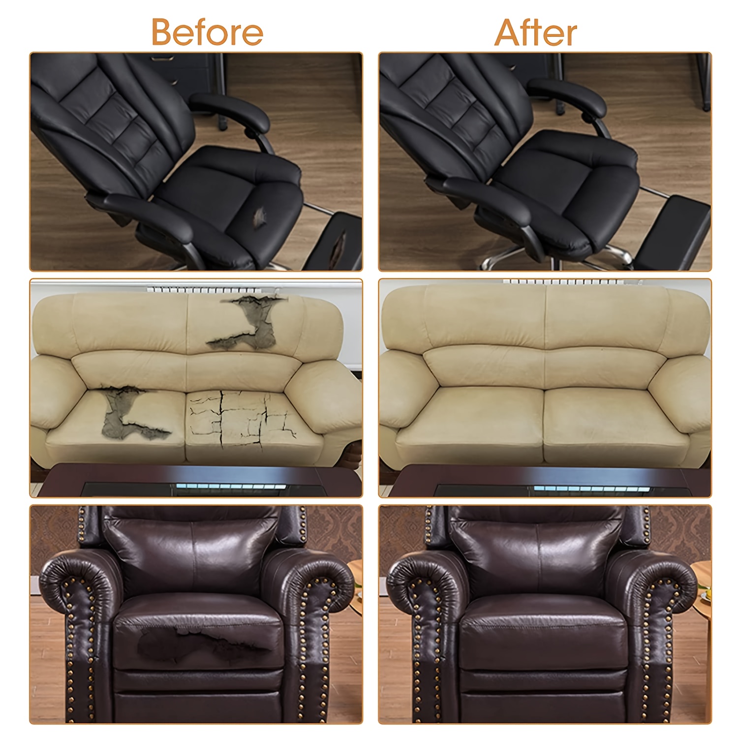 Restore Furniture Former Glory Self adhesive Leather Repair - Temu