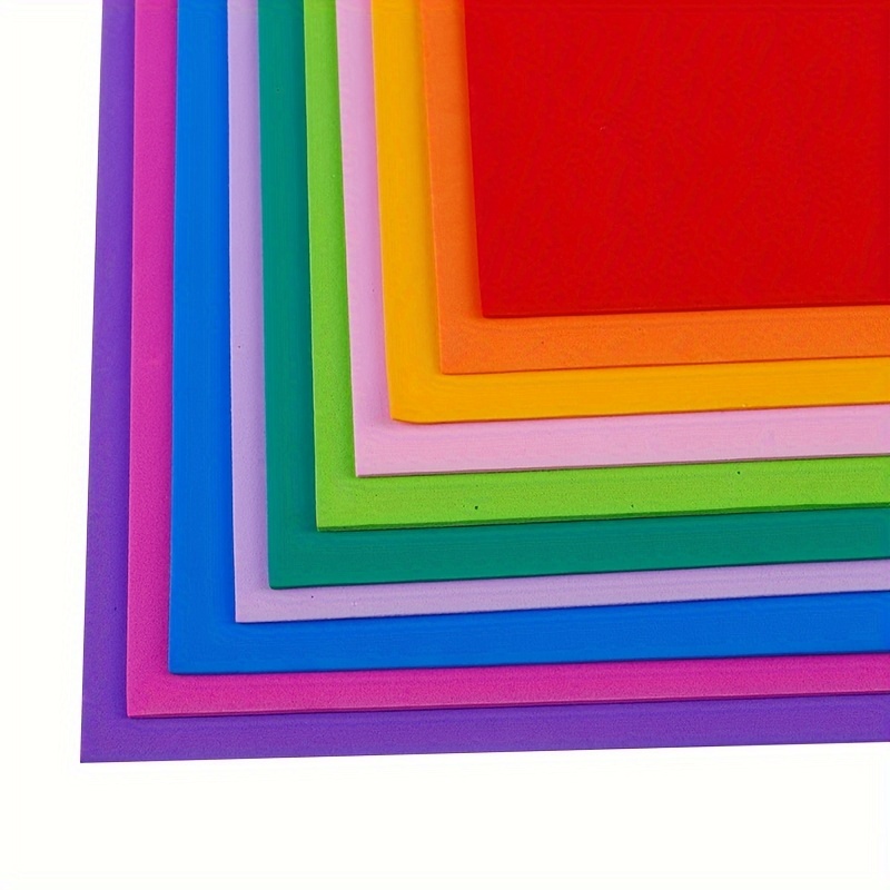 Tenceur 500 Pcs Colors Paper Eva Foam Sheets Crafts 20 Colors, Assorted  Craft Paper Thick Craft Foam for Crafts Projects Classrooms DIY Projects  Art