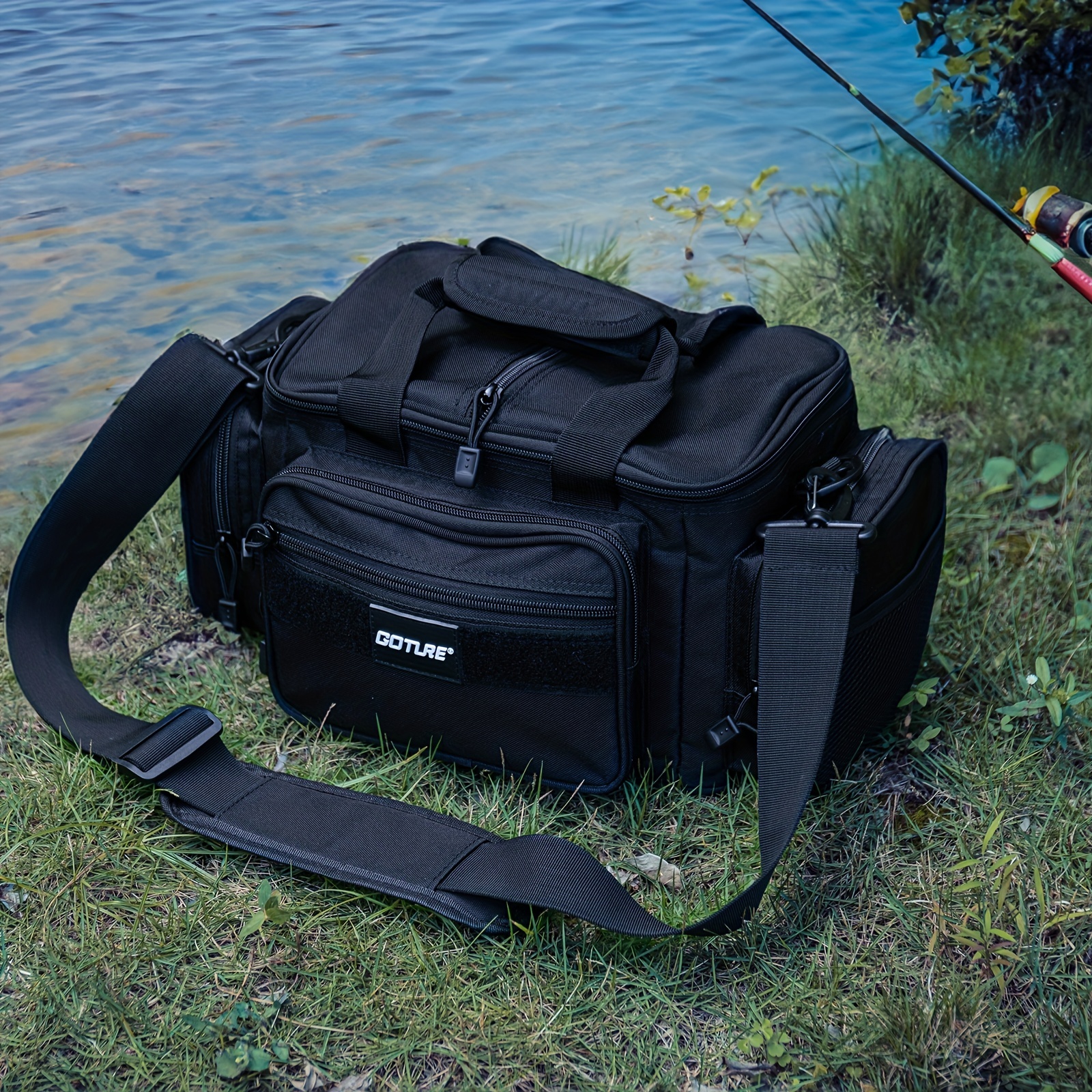 LEO Fishing Tackle Storage Bag Portable Outdoor Multifunctional