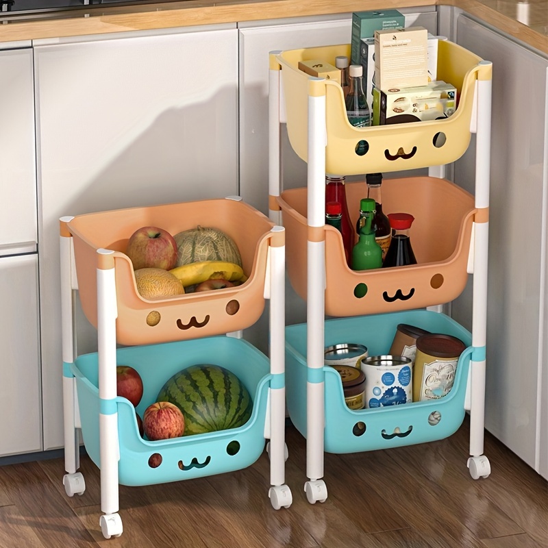 Cart Rack Bedroom Storage Baby Products Snack Cabinet Multilayer