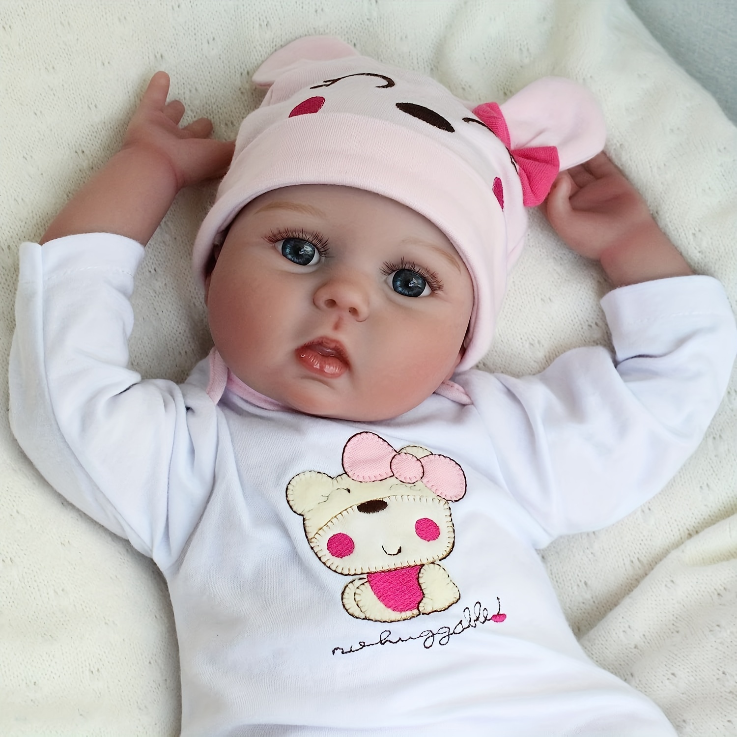 19'' Silicone Newborn Doll Bebe Reborn Realista Baby Girl Truly