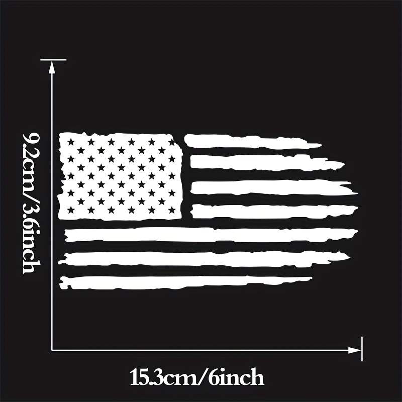 Show Patriotism Vintage American Flag Car Sticker! - Temu