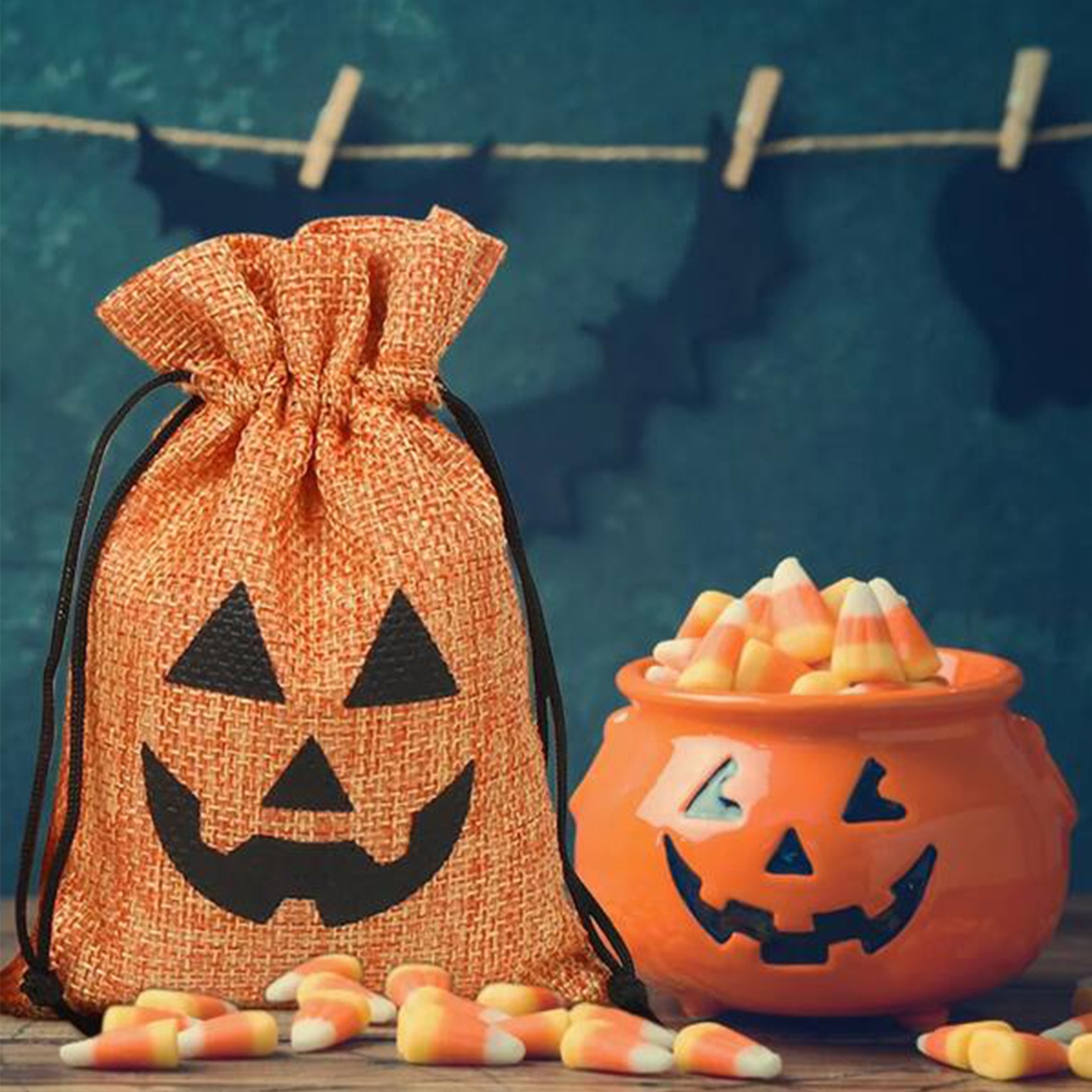  Halloween Decorations Pumpkin Candy Bags Halloween