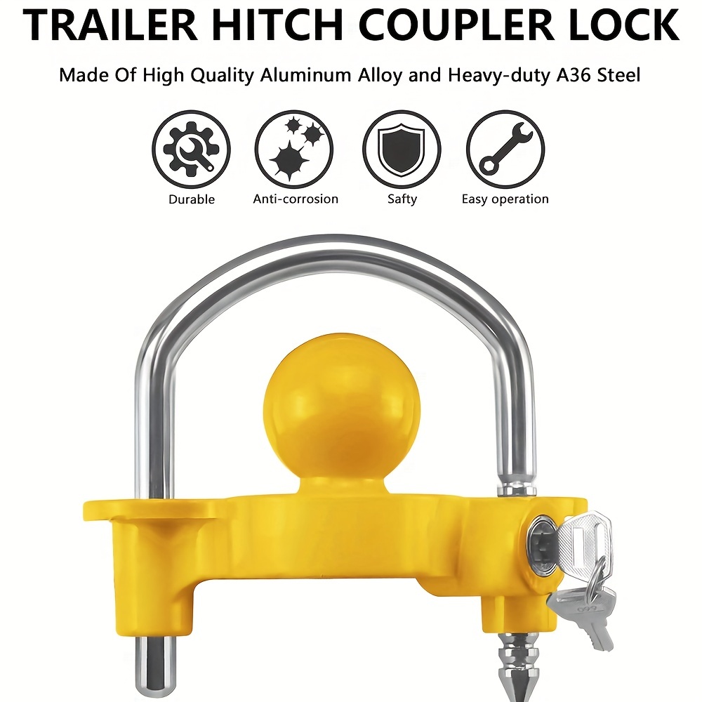 Rust resistance Anti theft Trailer Hitch Lock Trailer - Temu