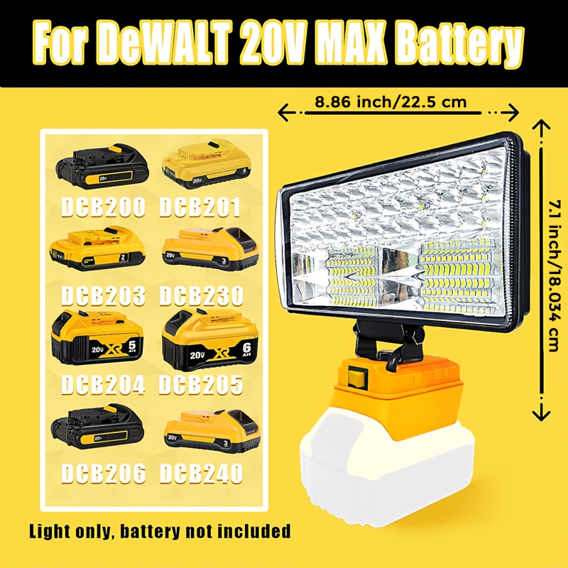 Dewalt battery led online light