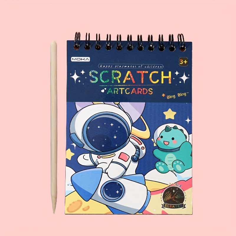 Rainbow Scratch Off Notebooks Arts Crafts Supplies Set Color - Temu