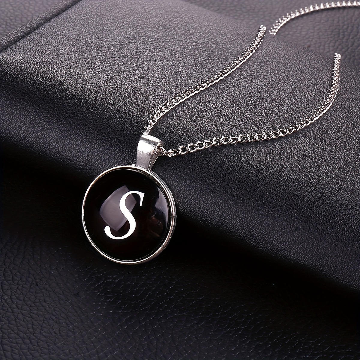Initial Necklace Silver – Tutti & Co