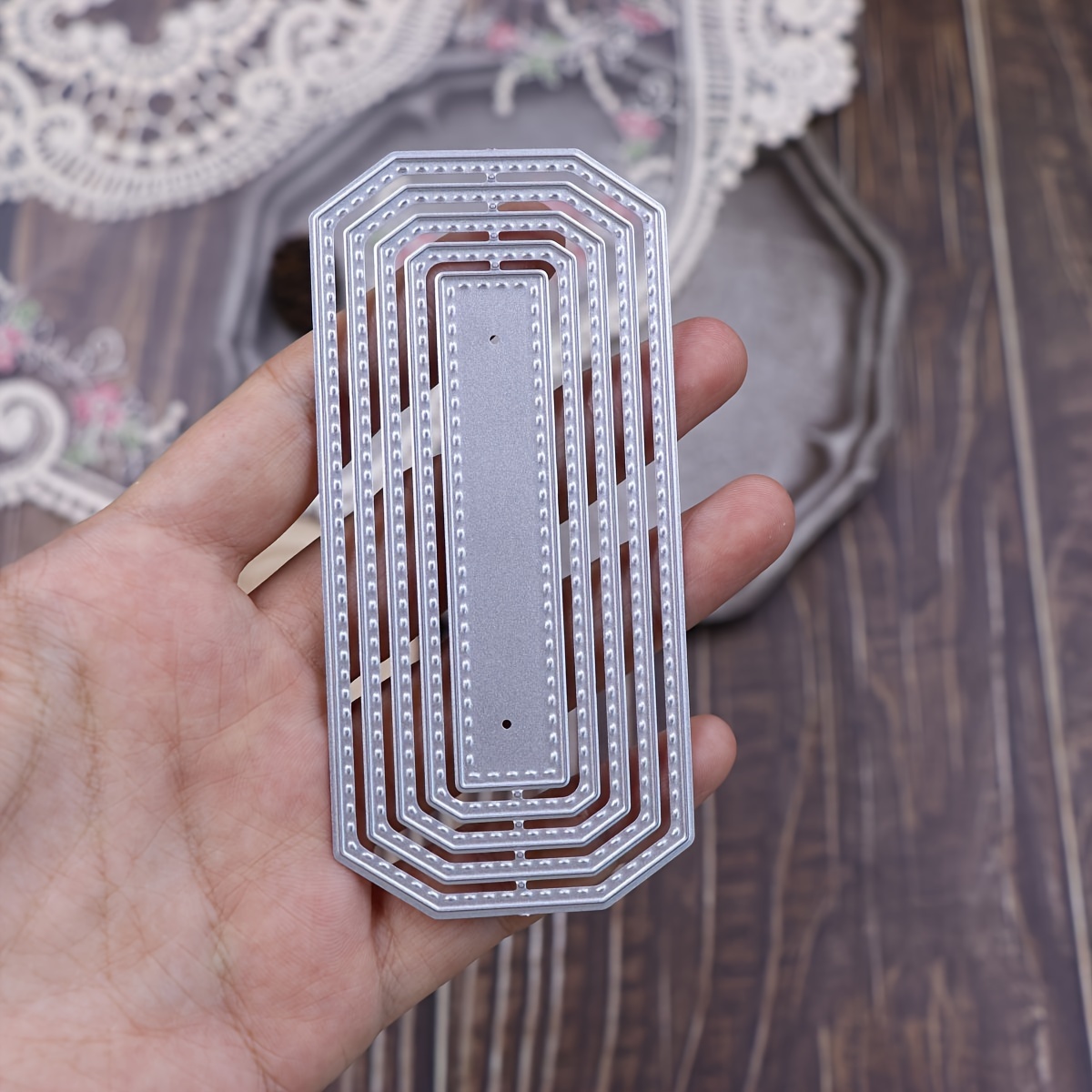 A Metal Cutting And Embossing Die With A Border
