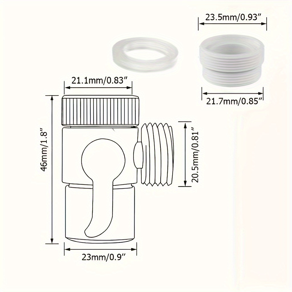 1pc Válvula Desviador Grifo Portátil Cabezal Ducha Baño - Temu Chile