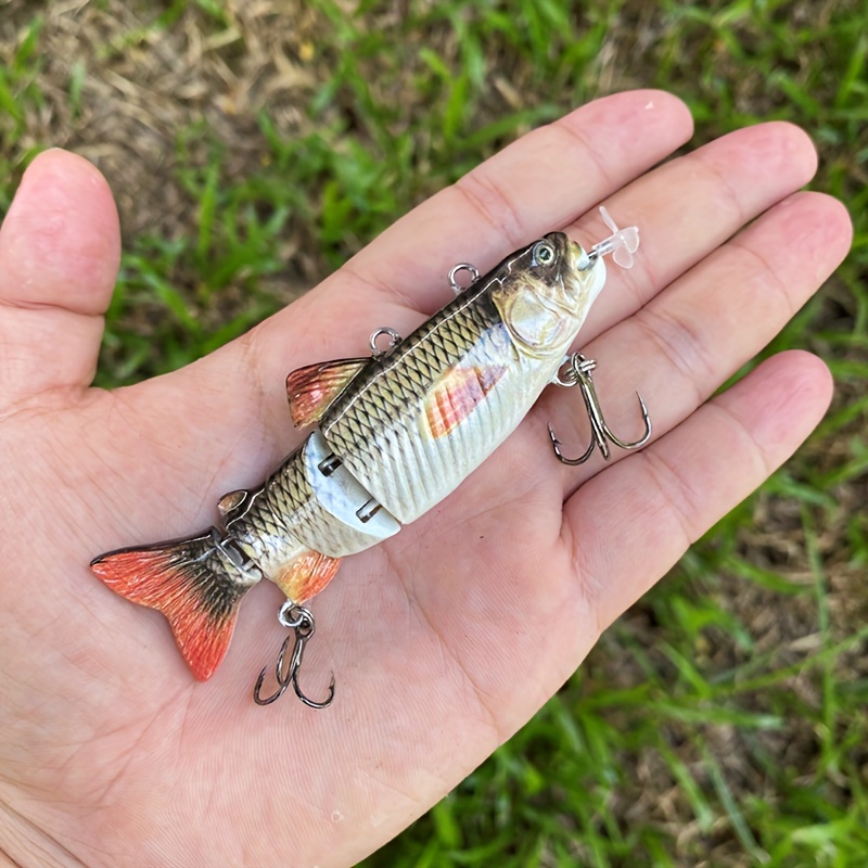 Artificial Hard Plastic Multi Jointed Electronic Fishing Lure Auto