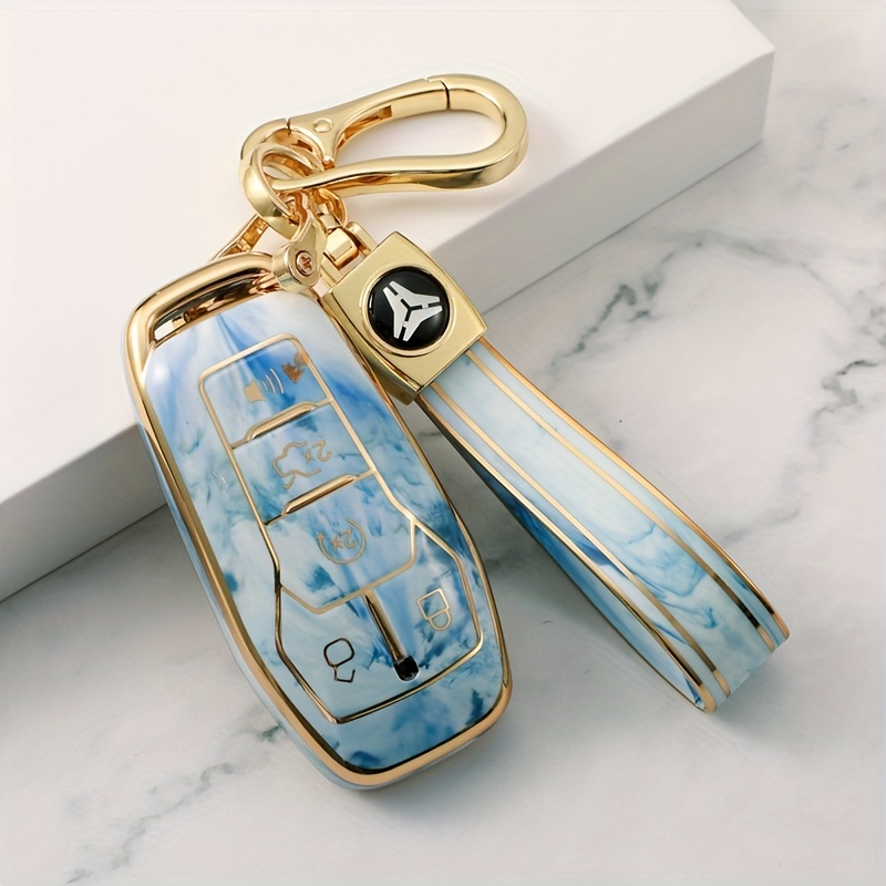 Shop Louis Vuitton Lv shape dragonne bag charm & key holder
