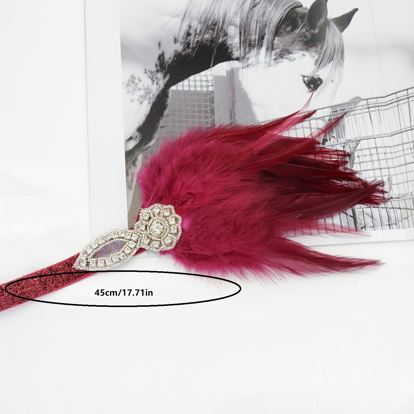 1920's Style Faux Feather Headband Bachelorette Party - Temu