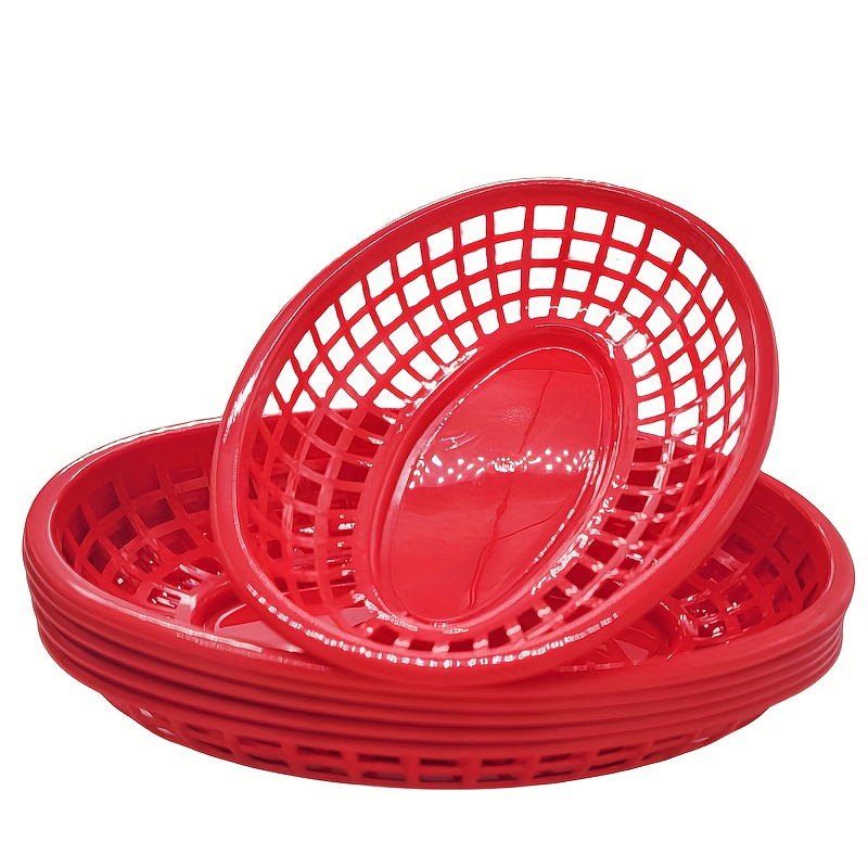 Basket Baskets Food Serving Plastic Bread Fast Plastic Food Tray