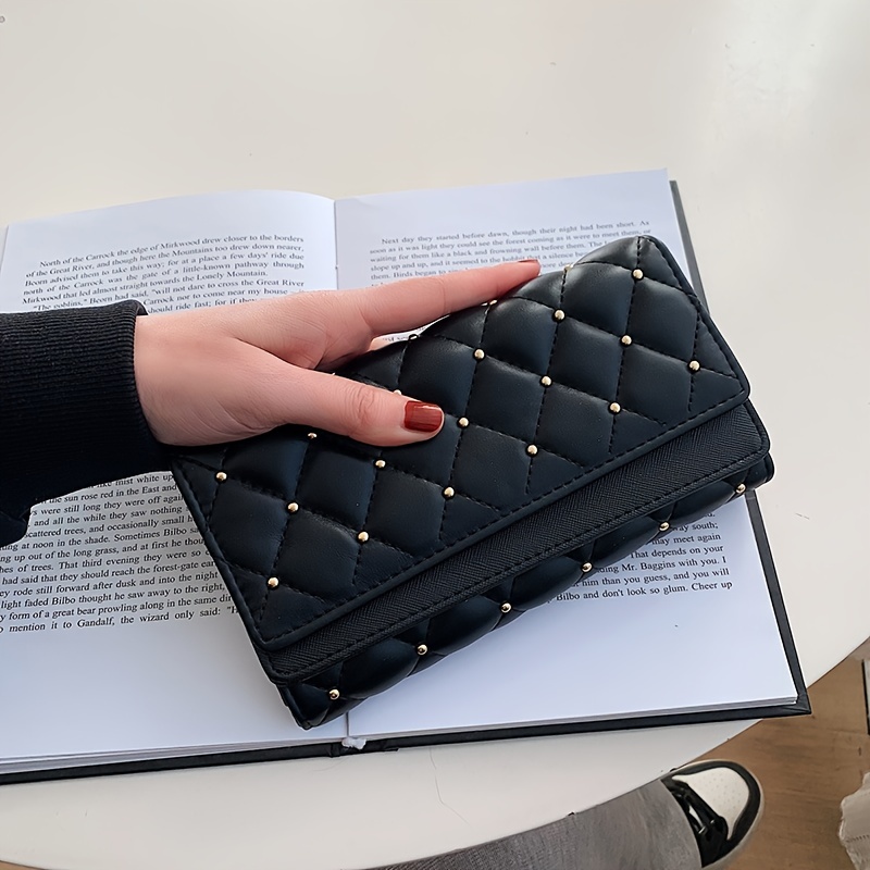 Cartera Larga Con Bordado De Hojas, Monedero De Mano, Estuche Grande Para  Tarjetas De Crédito Informal Para Mujer - Bolsas Y Equipaje - Temu Spain