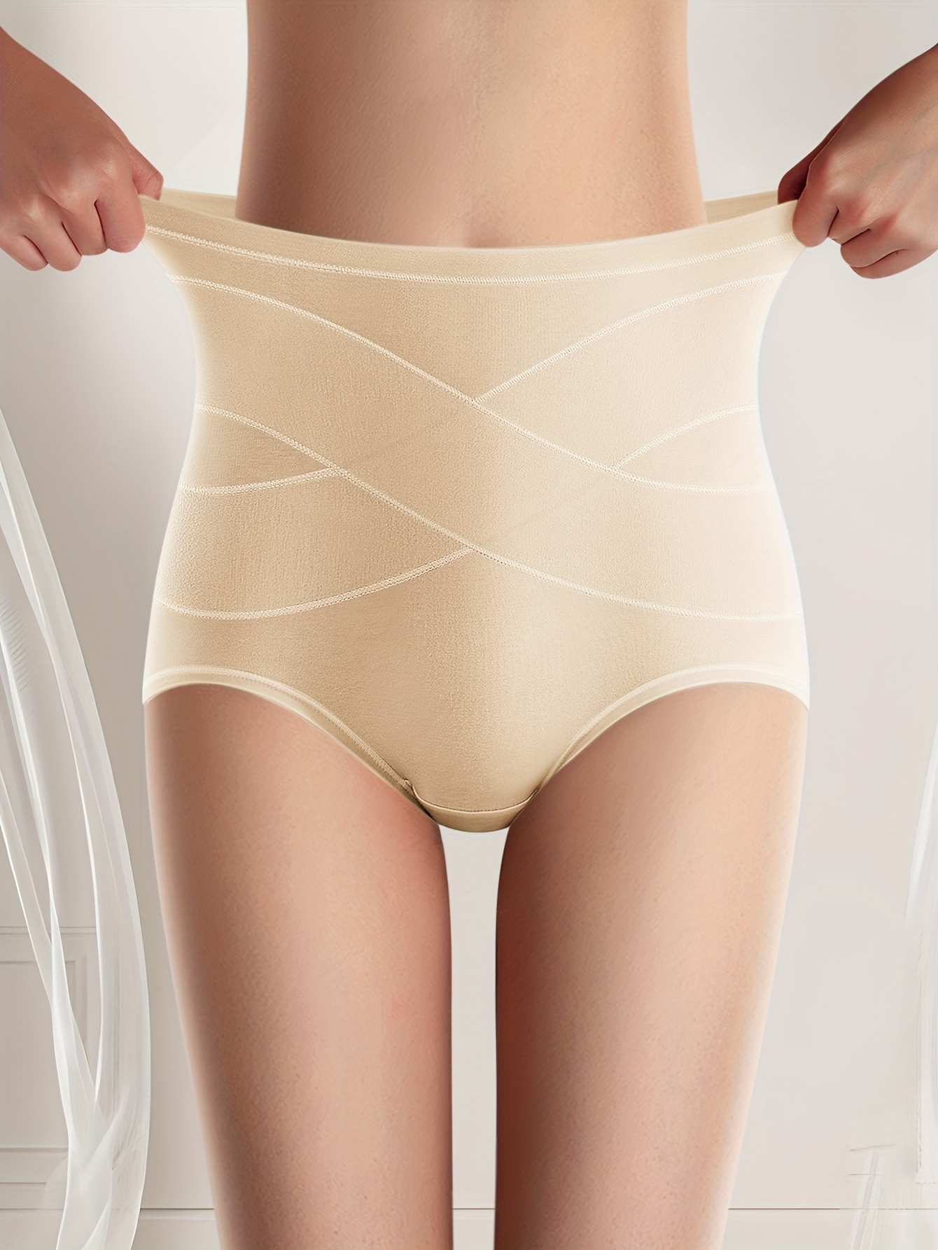 Seamless High Waist Briefs Comfy Breathable Stretchy - Temu