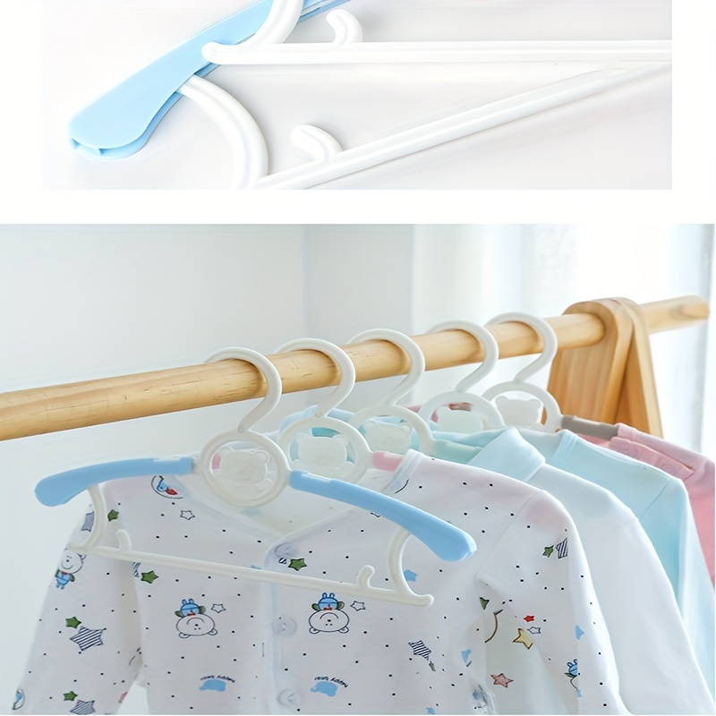 5pcs Blue Baby Clothes Hangers Newborn Infant Children Clothes