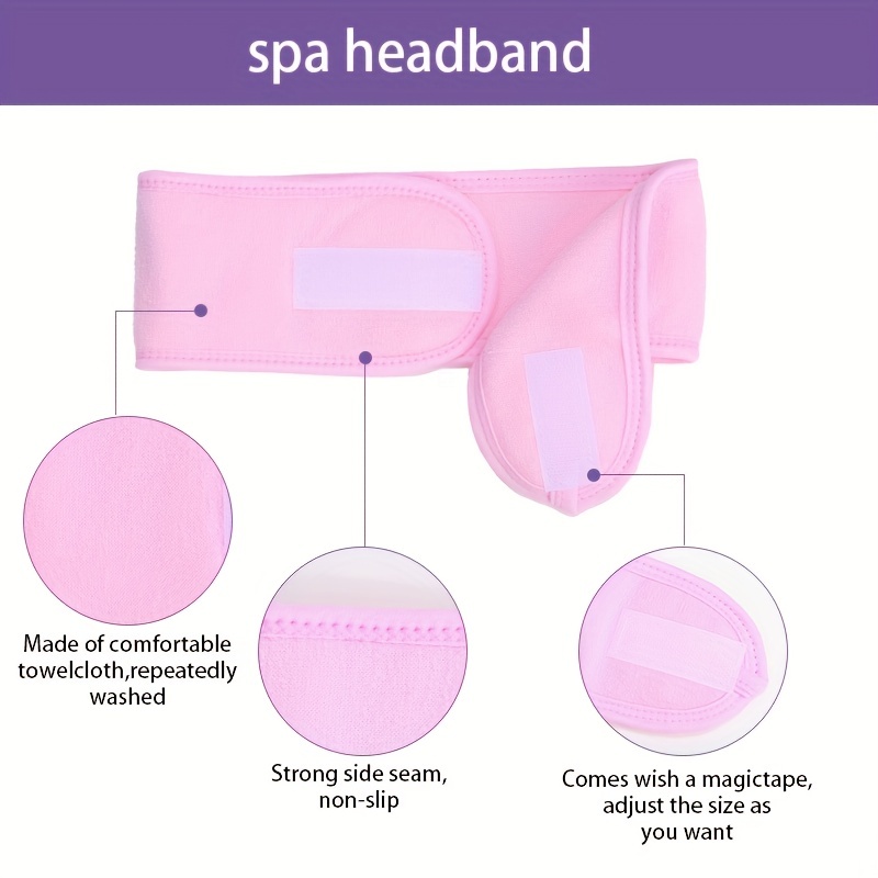 1 pièce Réglable Bande Magique Bandeau Pour Cheveux , Minimaliste Blanc  Élastique À Cheveux Pour Lavage Du Visage , Antidérapant & Cheveux  Protecteur Bandeau 2 en 1, Mode en ligne