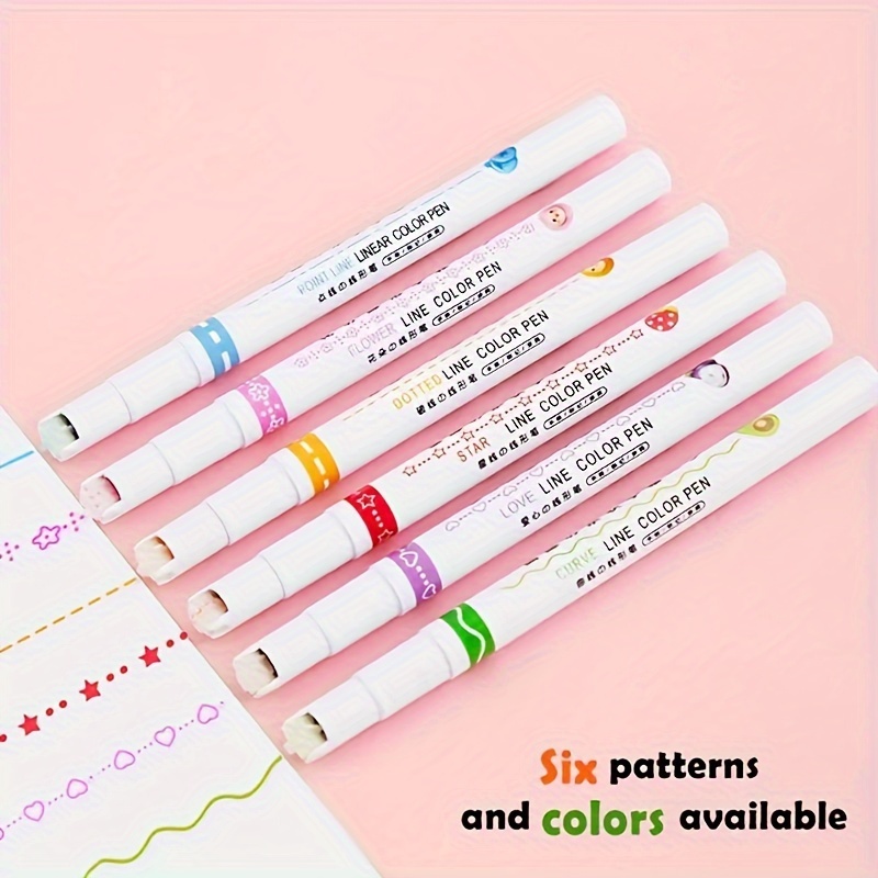 Creative Colored Square Nib Highlighters 16 Color Dual Tip Journal Markers  Fineliner Pens for Kids Journaling Doodling Supplies
