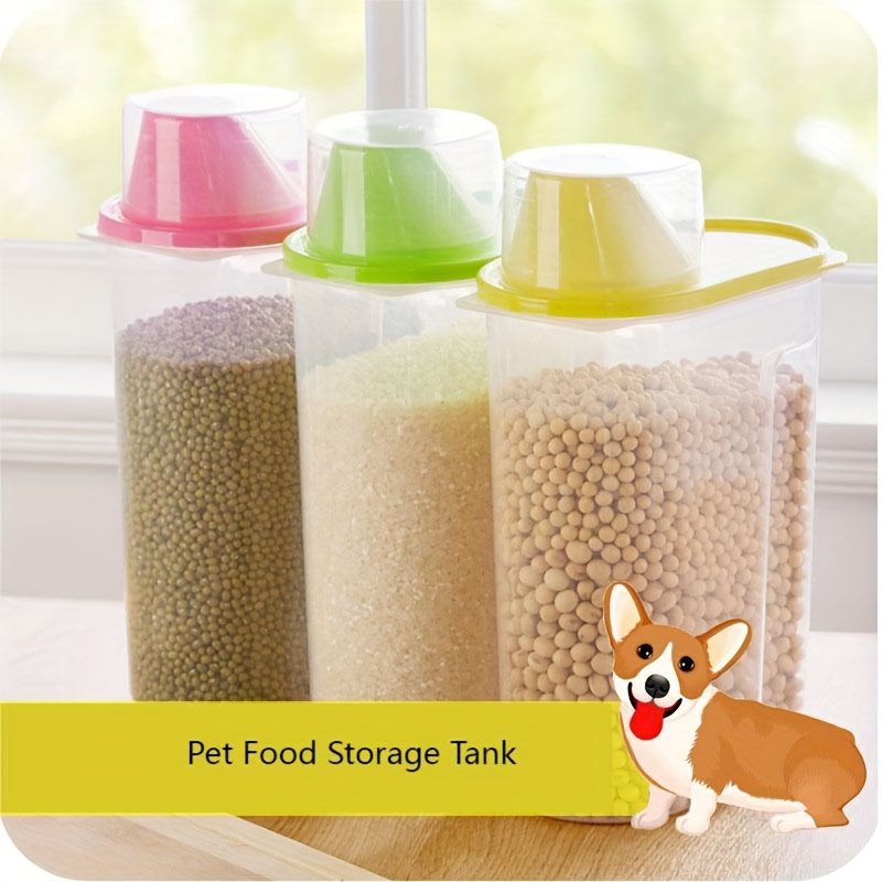 Pet Food Storage Container With Lid Airtight Moisture Proof - Temu