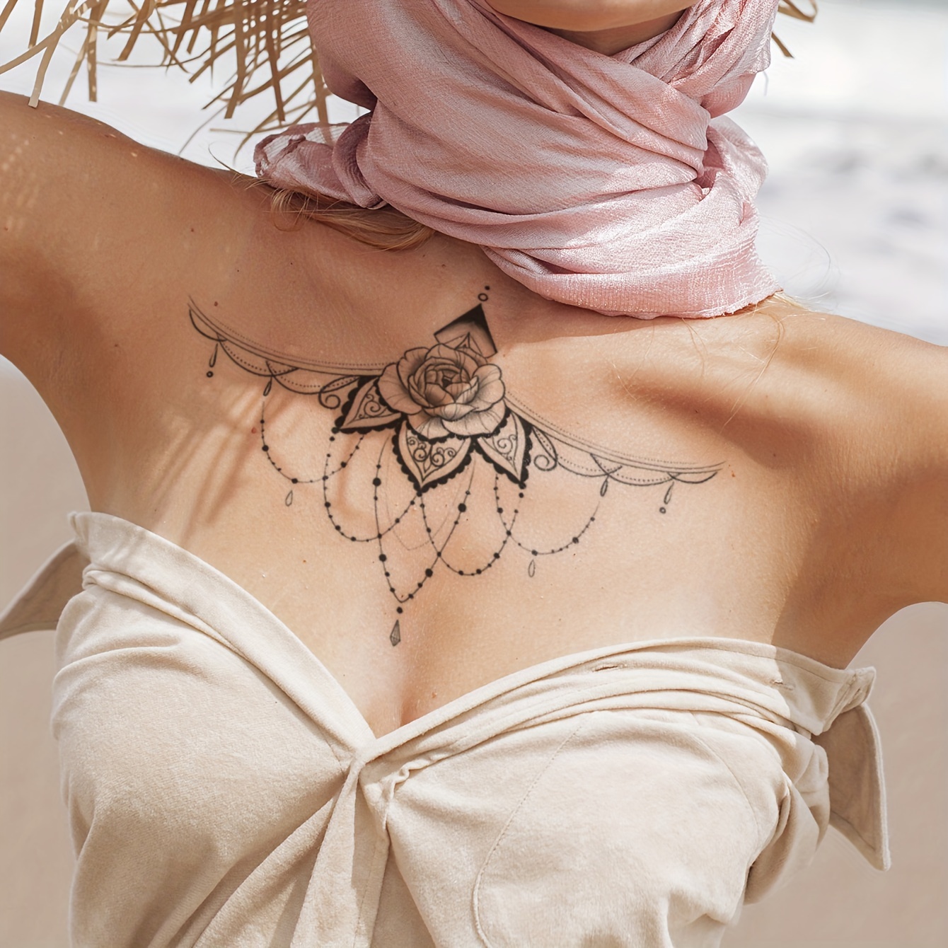 Image result for full chest tattoo woman  Full chest tattoos, Body  tattoos, Tattoos for women