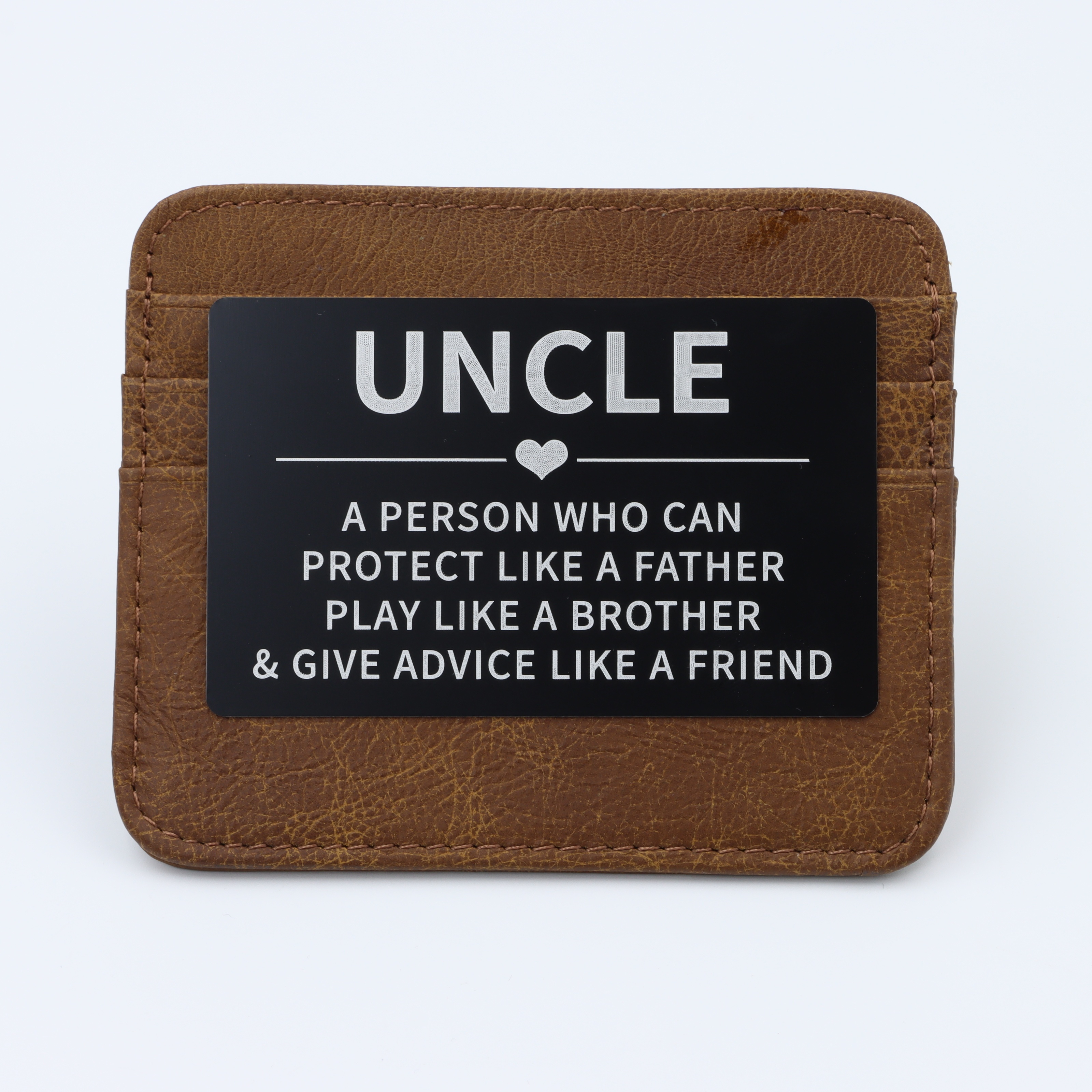 Engraved Wallet Insert Card For Uncle Christmas Birthday - Temu