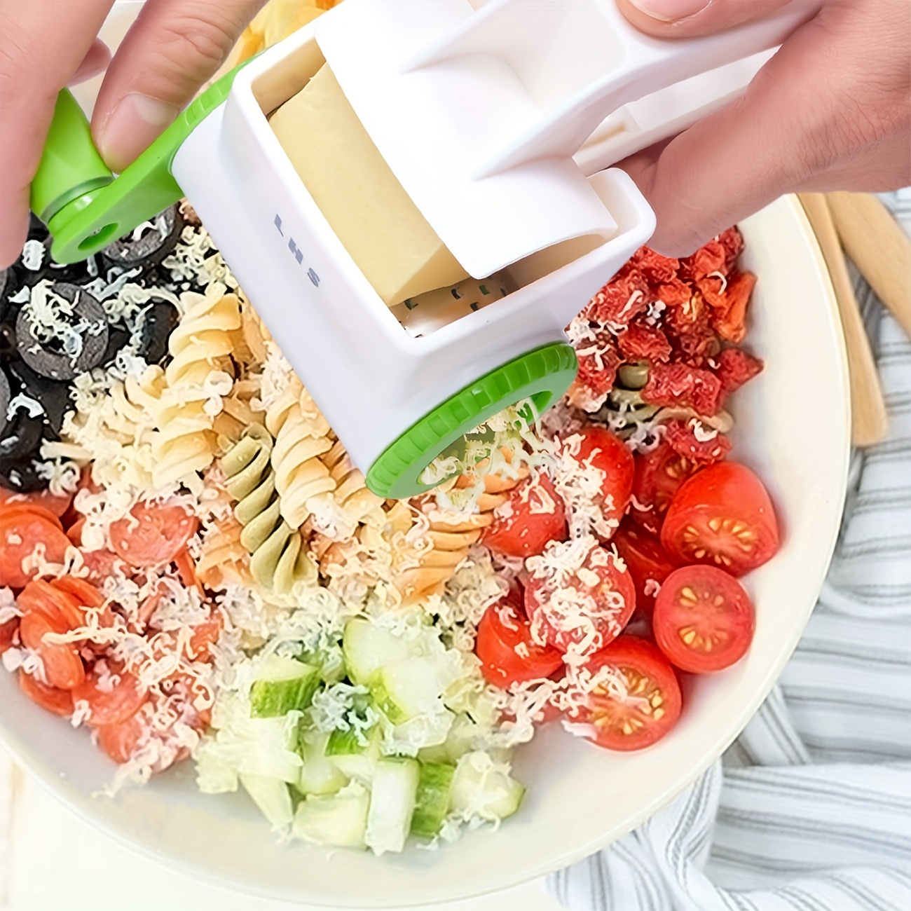Restaurant Cheese Grater - Handheld Rotary Cheese Grater for