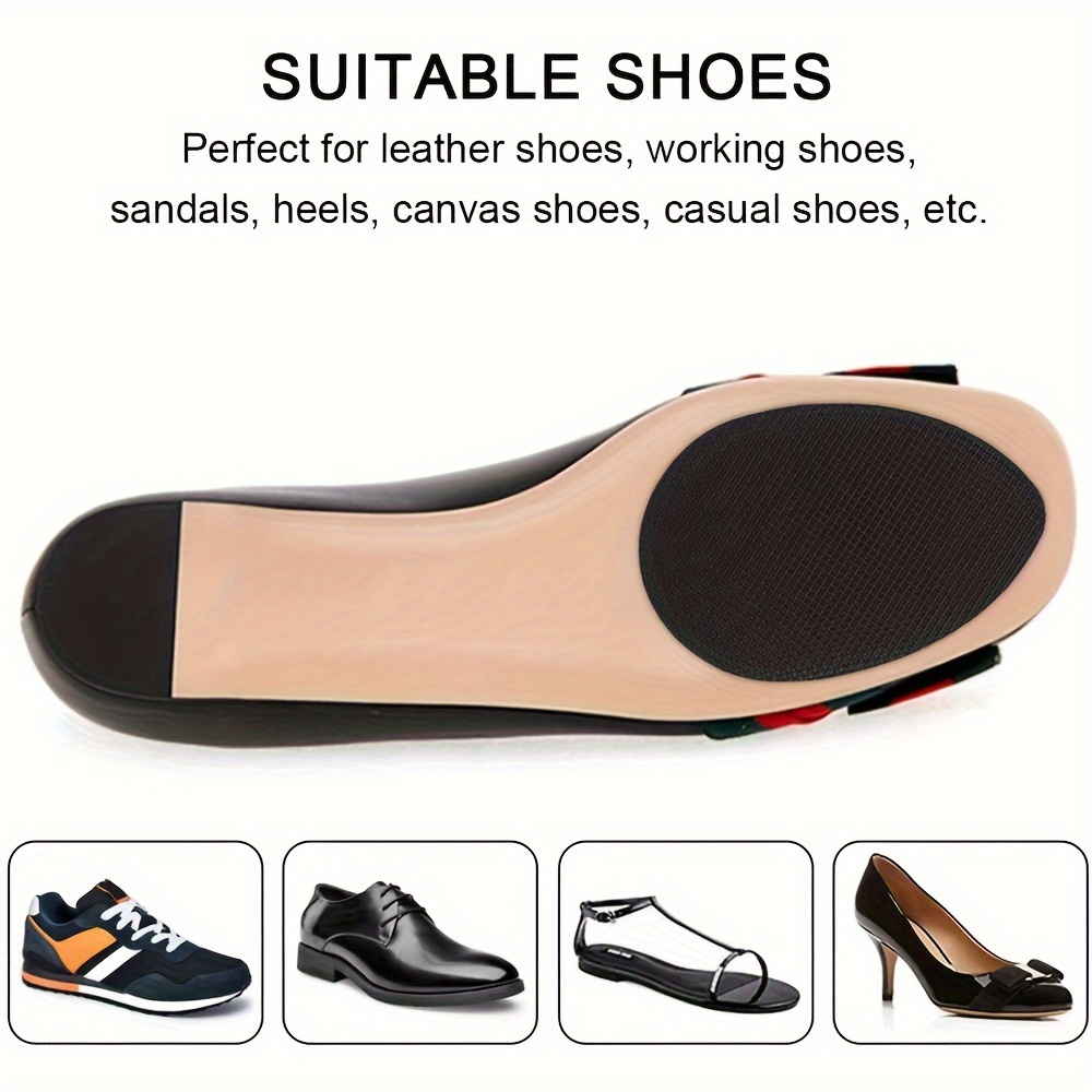 Black Non-slip Shoe Treads. Anti-skid Self Adhesive Pads for Shoes