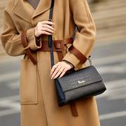 womens embossed shoulder bag fashion zipper satchel bag square crossbody flap purse 0