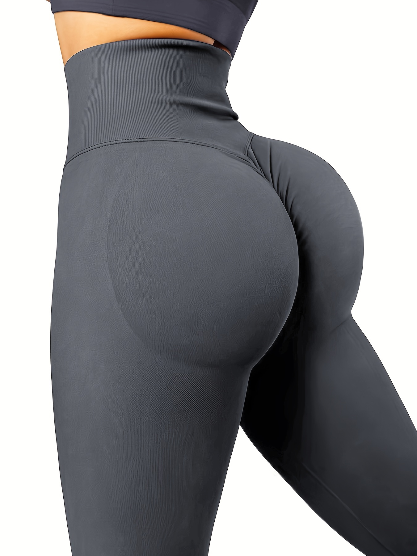 Seamless High Waist Yoga Pants Butt Lifting Tummy Control - Temu Germany